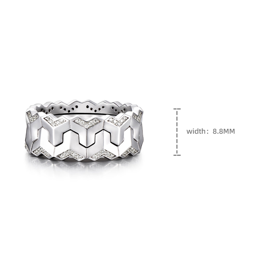 Original Design Fashion Sterling Silver Armor Rings