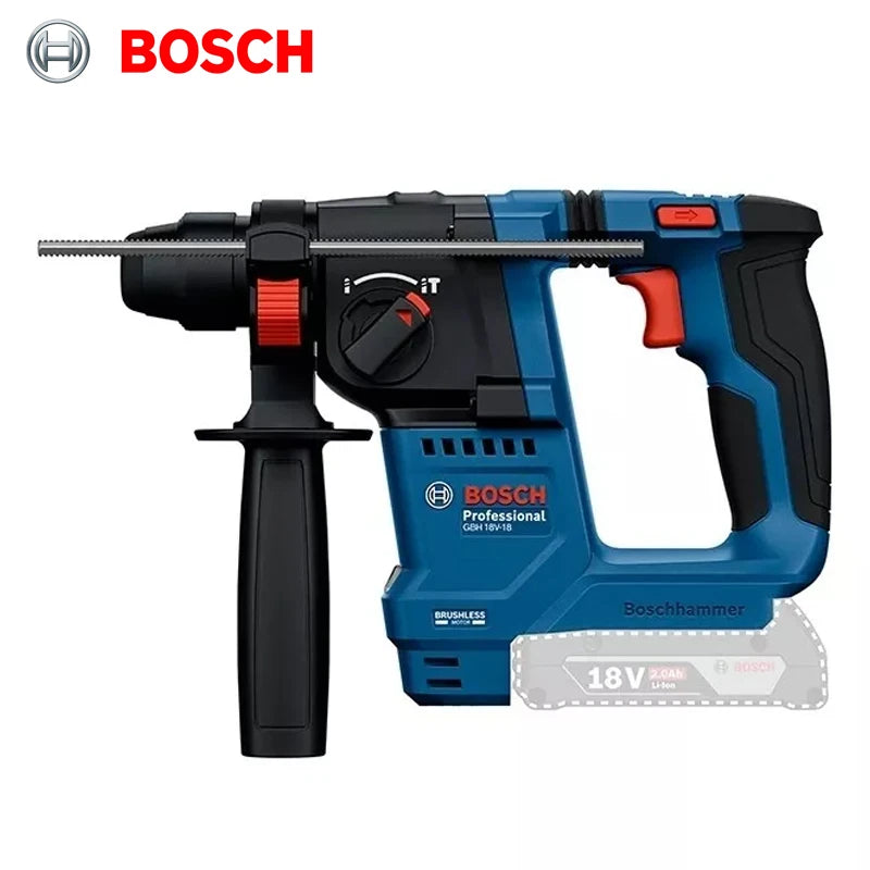 BOSCH GBH 18V-18 Cordless Rotary Hammer Impact Drill Hammer SDS PLUS Professional 18V Brushless Power Tools GBH18V-18