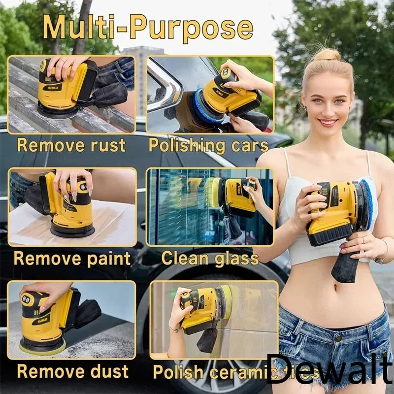 Dewalt 110000RPM Brushless Cordless Orbital Sander Grinder Wood Metal Waxing Polishing Grinding Machine for Dewalt 20V Battery
