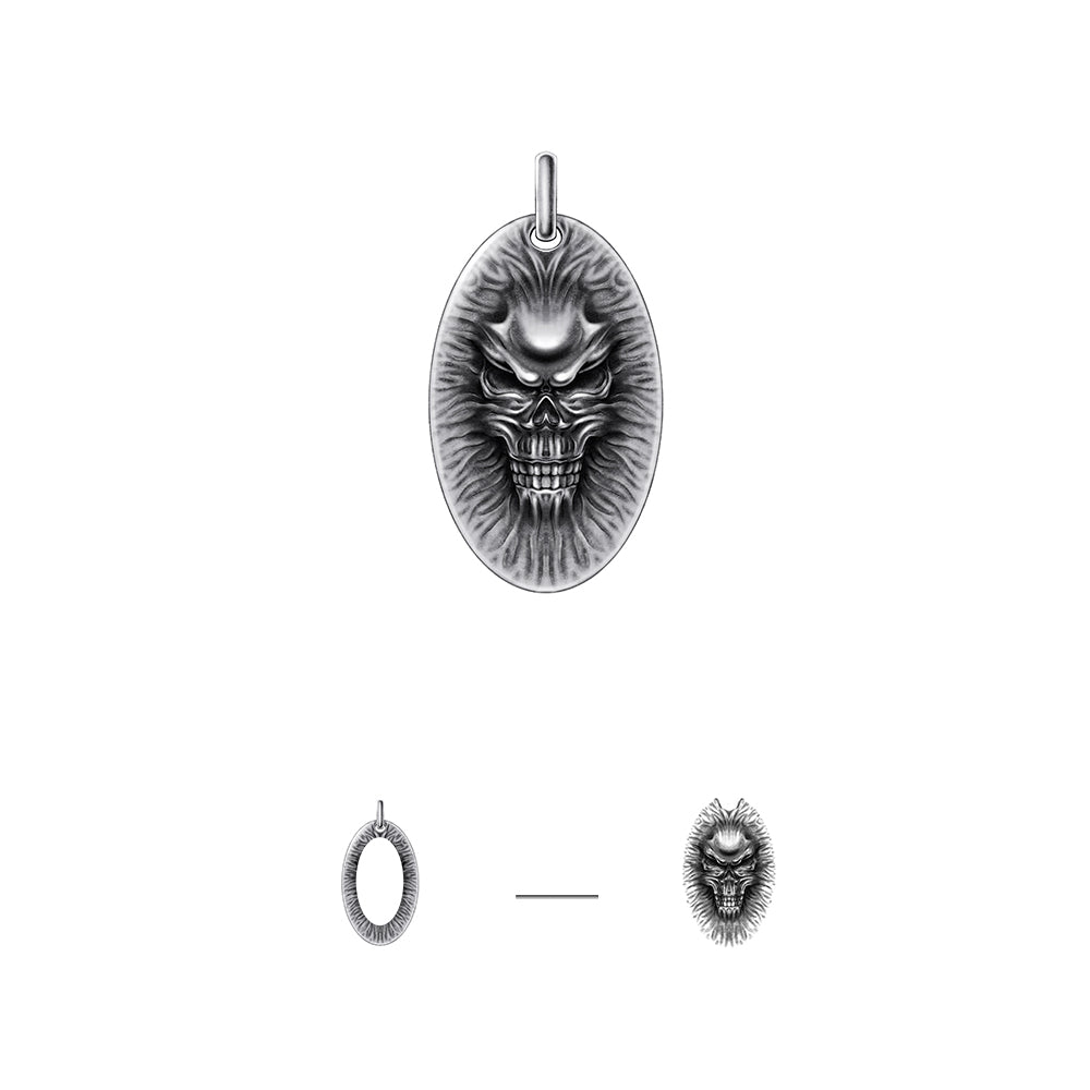 Skull Sterling Silver Necklace Pendants