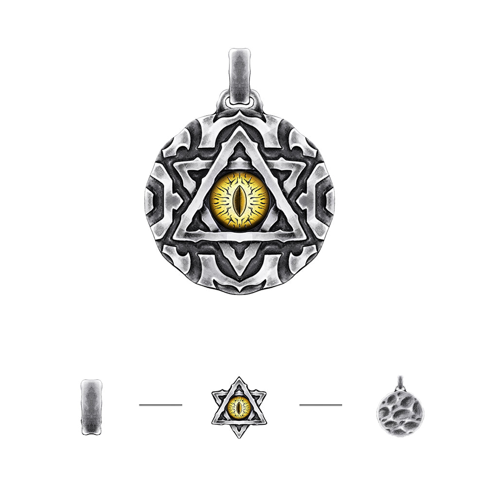 Eye Of God Sterling Silver Pendants