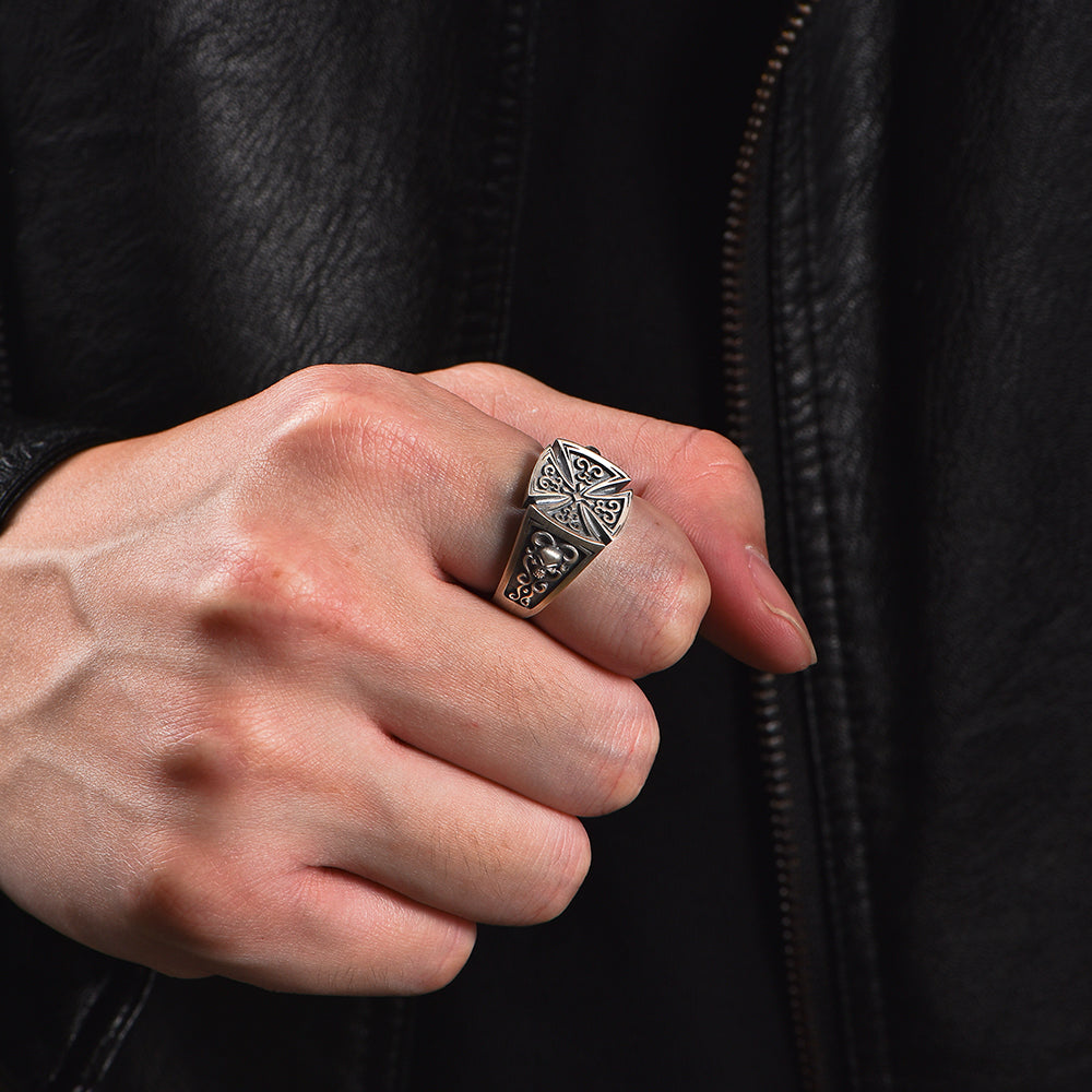 Cross Sterling Silver Vintage Rings