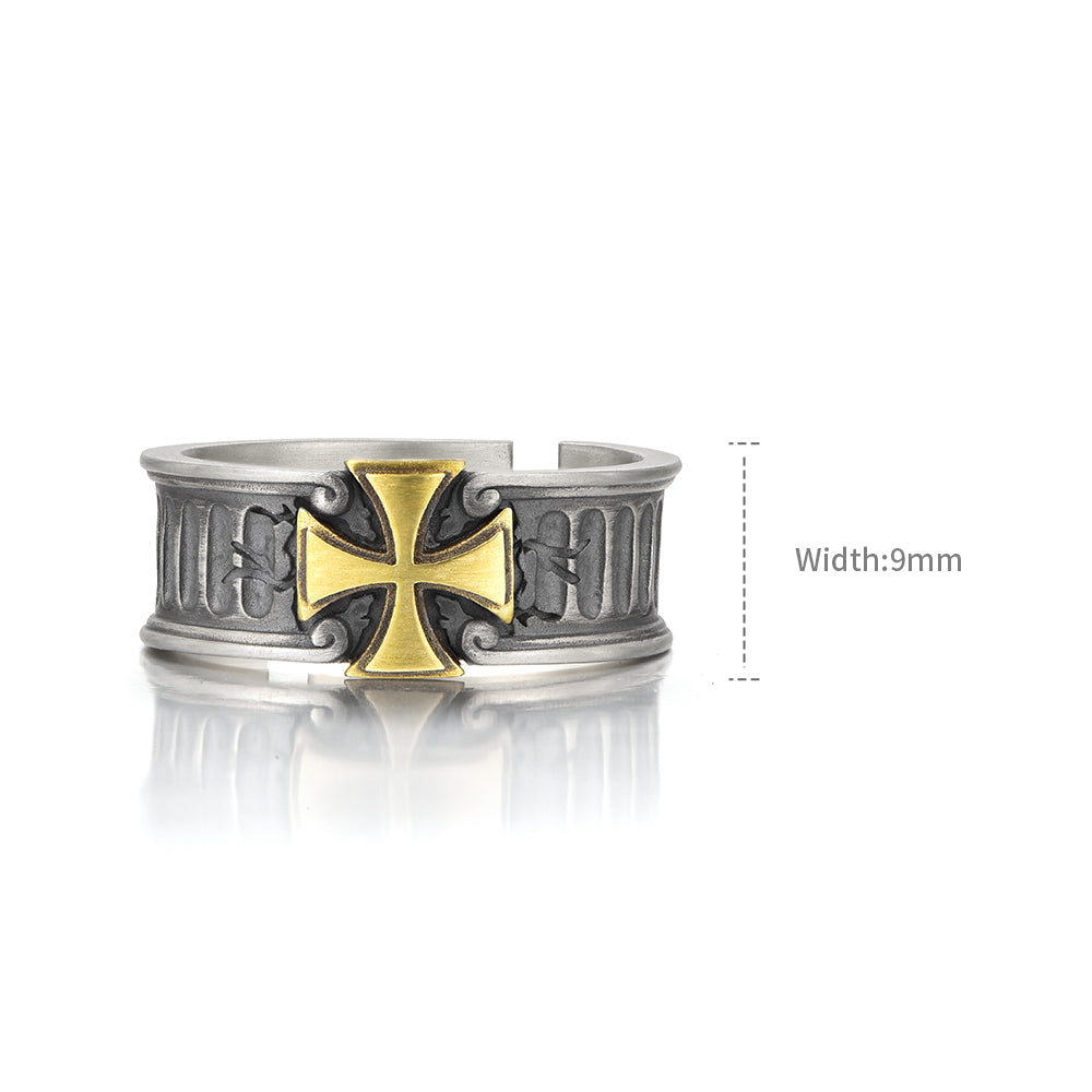 Cross Sterling Silver Rings
