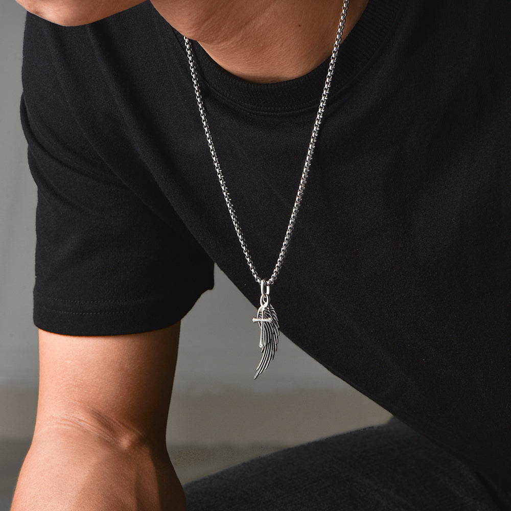 Sterling Silver Necklace Wings Cross High Street Pendants