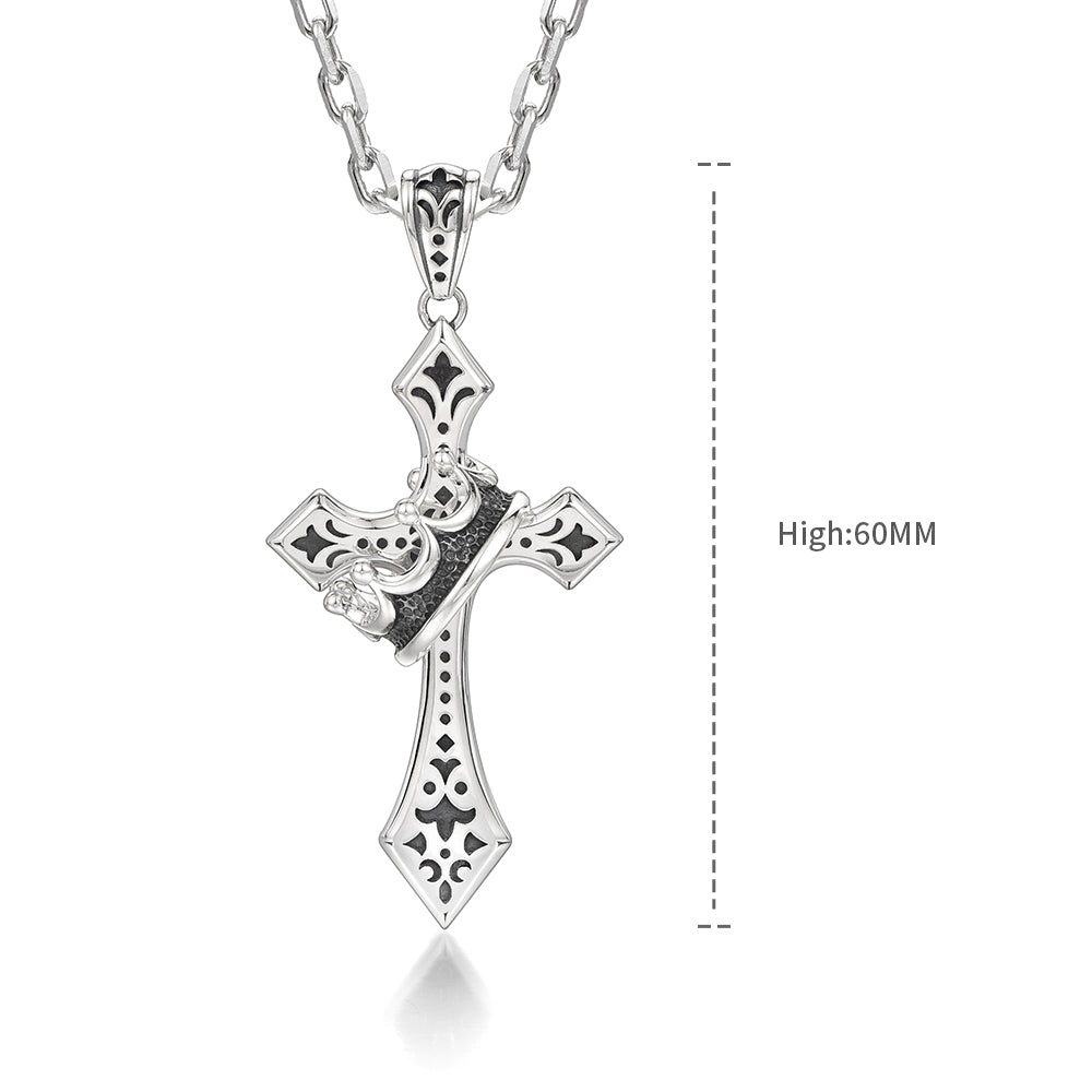 Crown Cross Sterling Silver High Street Pendants
