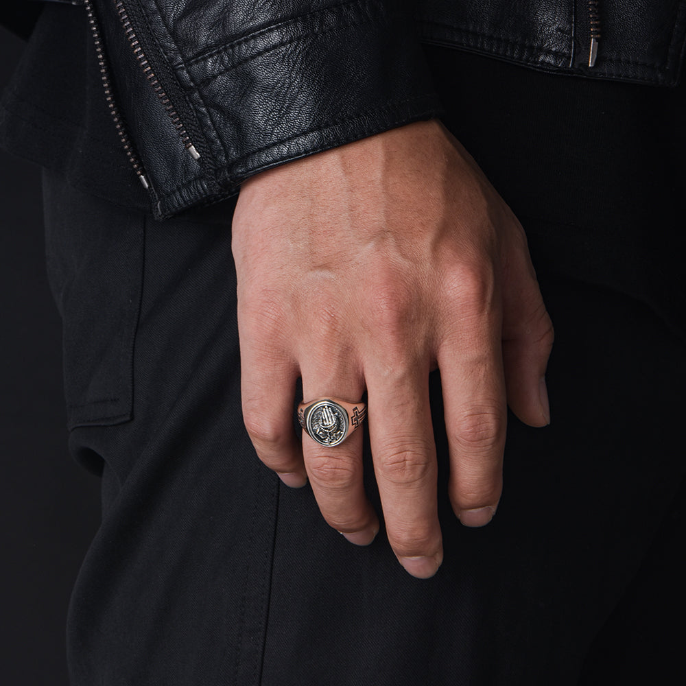 Praying Hands Cross Rings