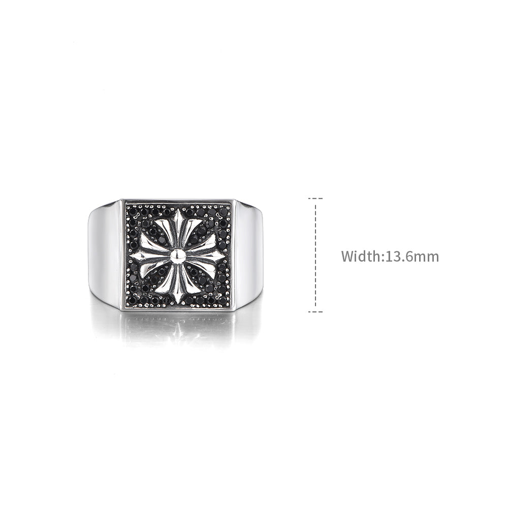 Cross Sterling Silver Rings