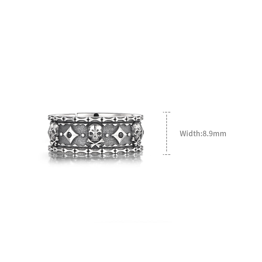 Designer Skull Sterling Silver Rings