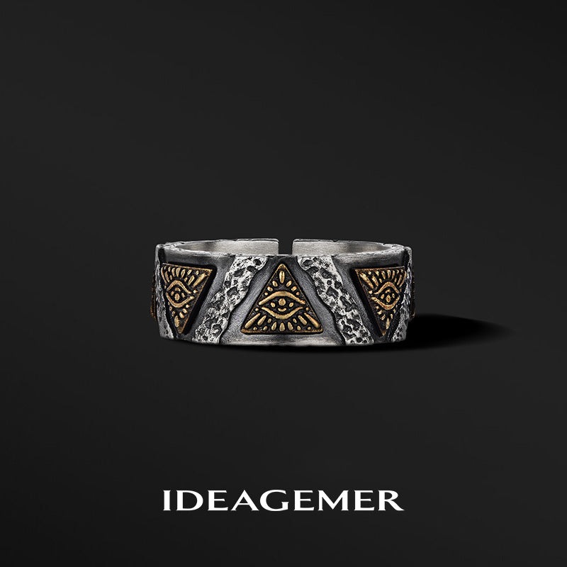Eye Of God Sterling Silver Rings