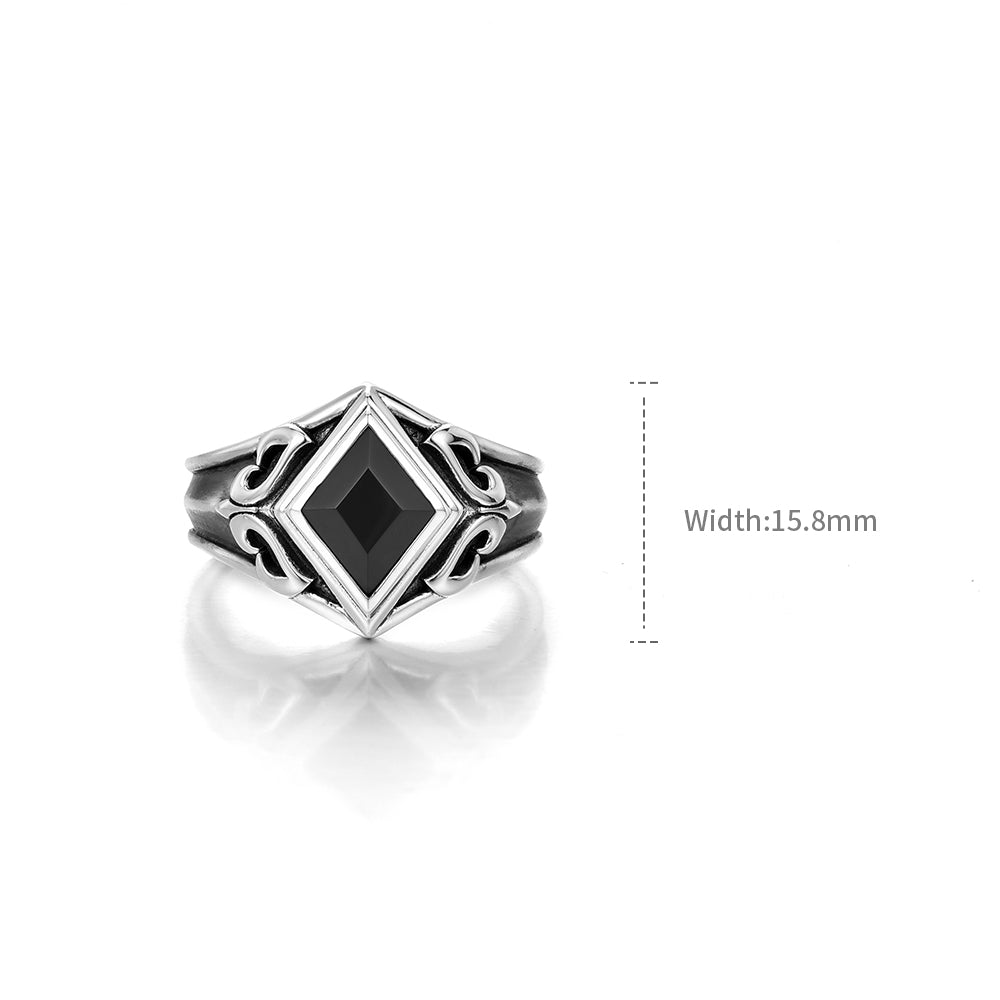 Sterling Silver Onyx Rings