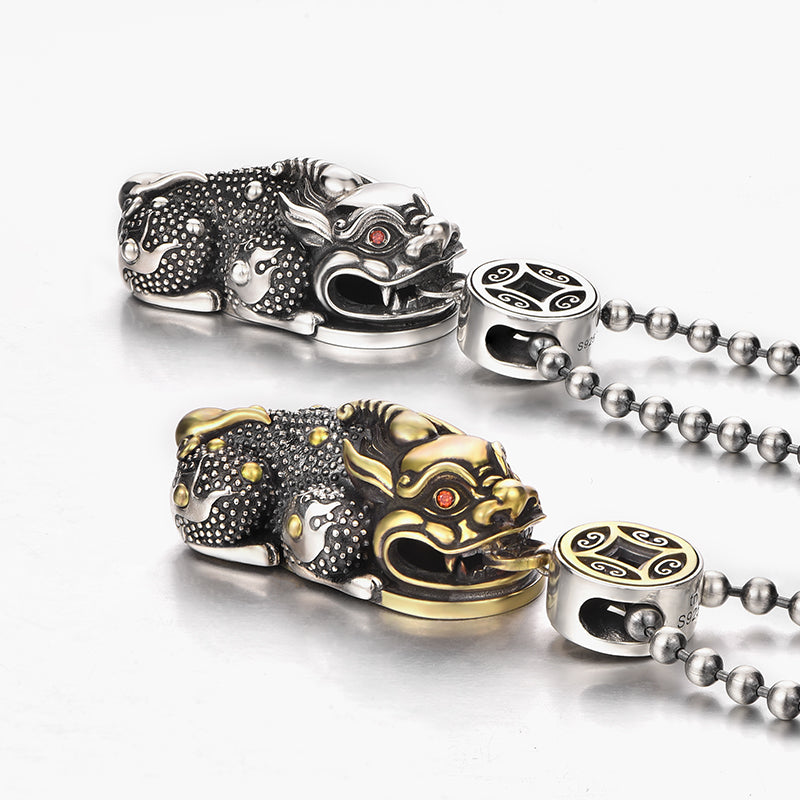 Sterling Silver Pixiu Pendants
