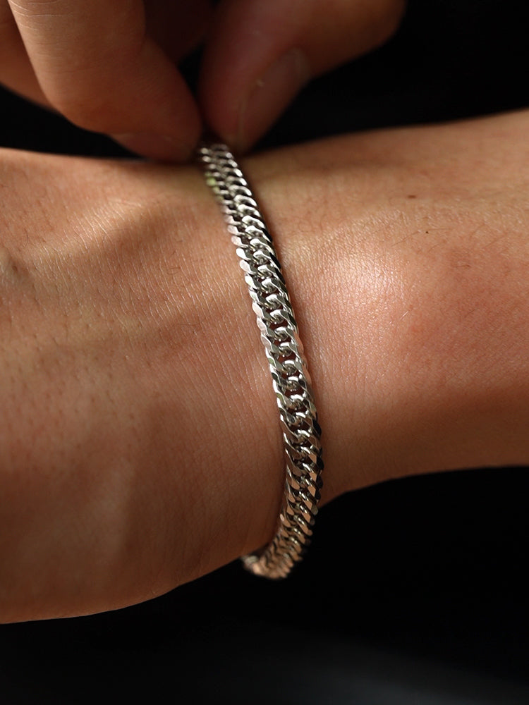 Sterling Silver Hip Hop Cuban Bracelets