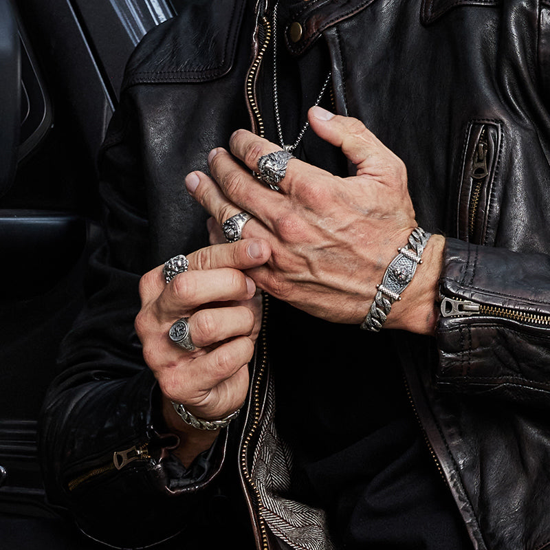 Lion Sterling Silver Bracelets