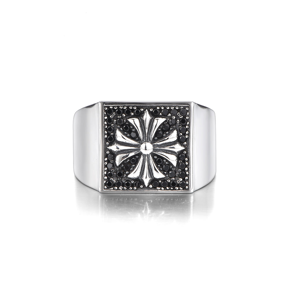 Cross Sterling Silver Rings