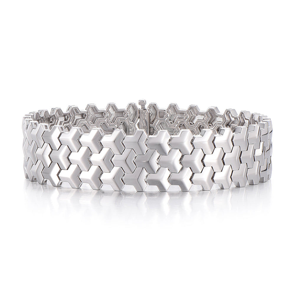 18K Gold Diamond Jewelry Custom Armor Bracelets