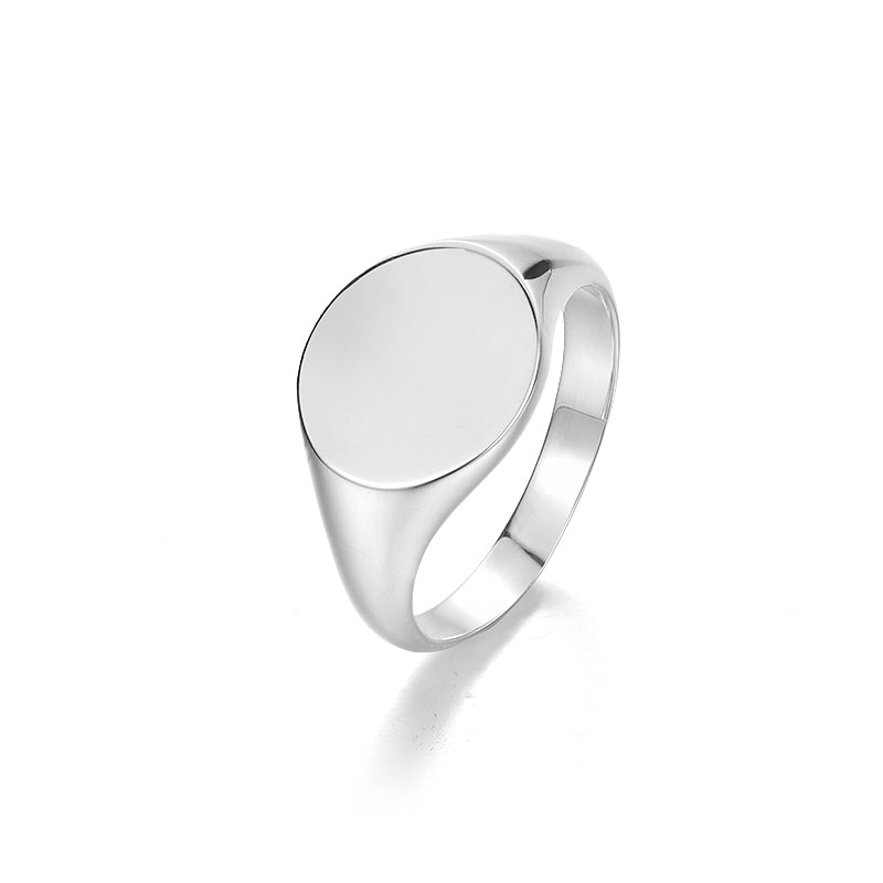 Sterling Silver Signet Men's Custom Rings