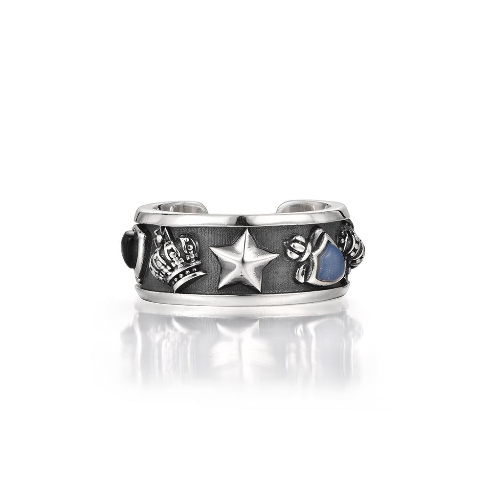 Sterling Silver Vintage Crown Rings