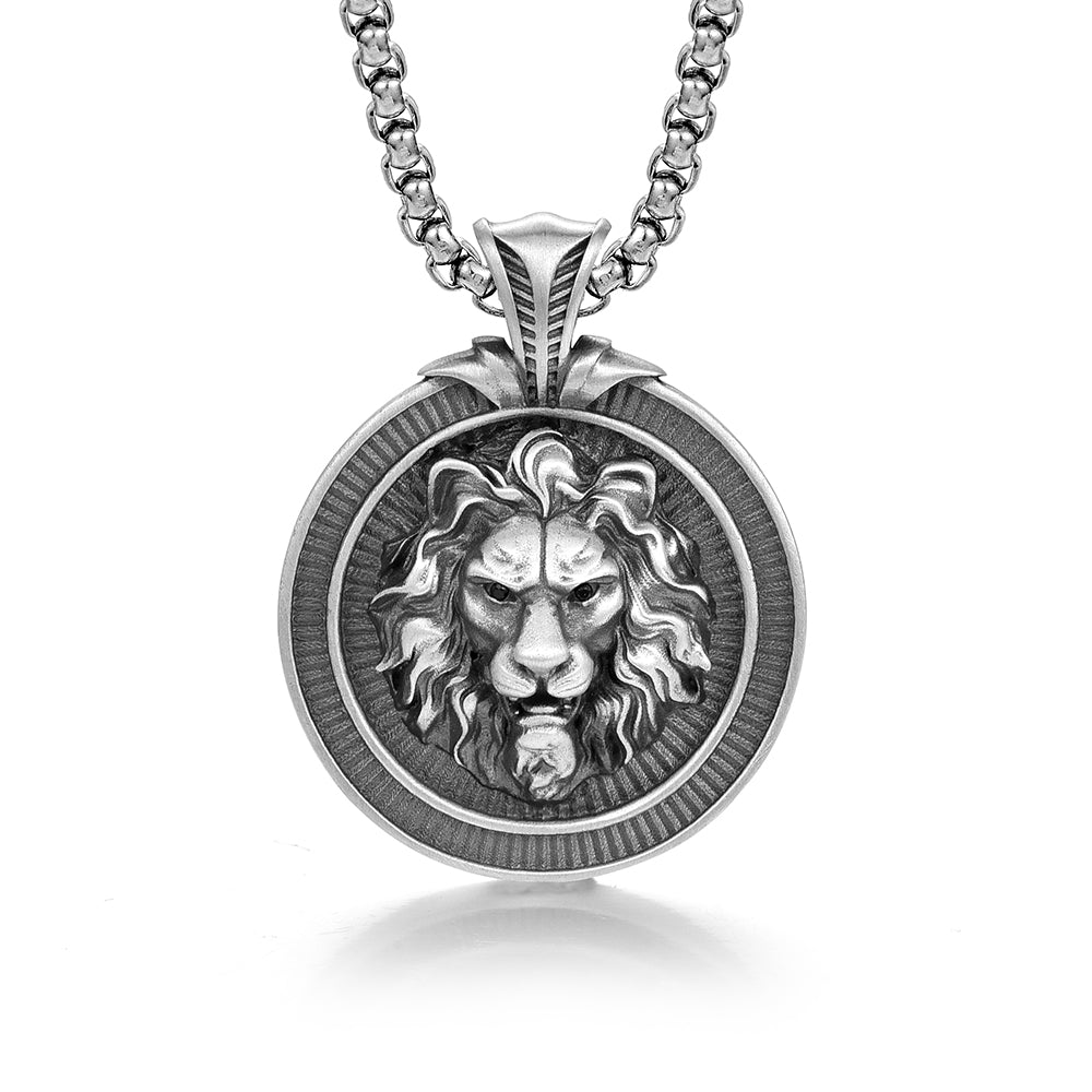 Sterling Silver Hip-Hop Lion Pendants