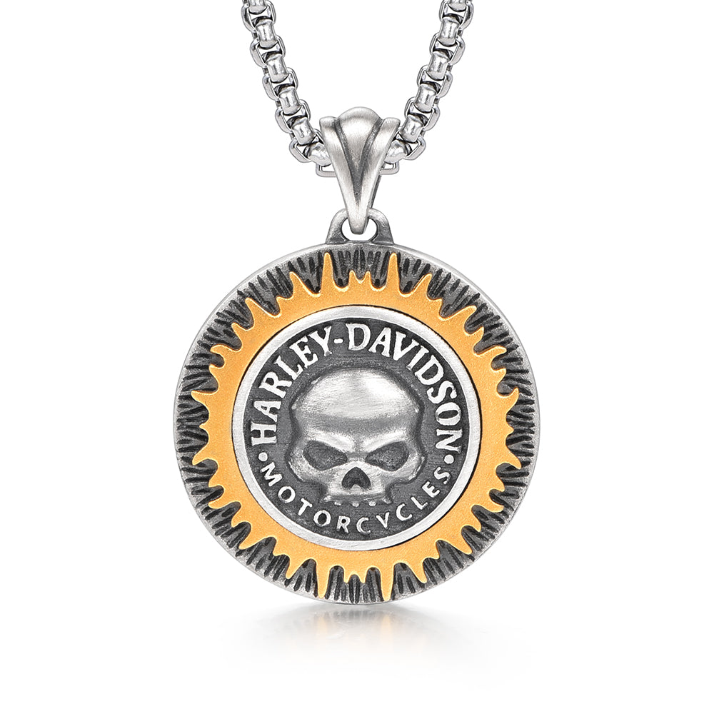 Skull Sterling Silver Necklace Hip Hop Pendants