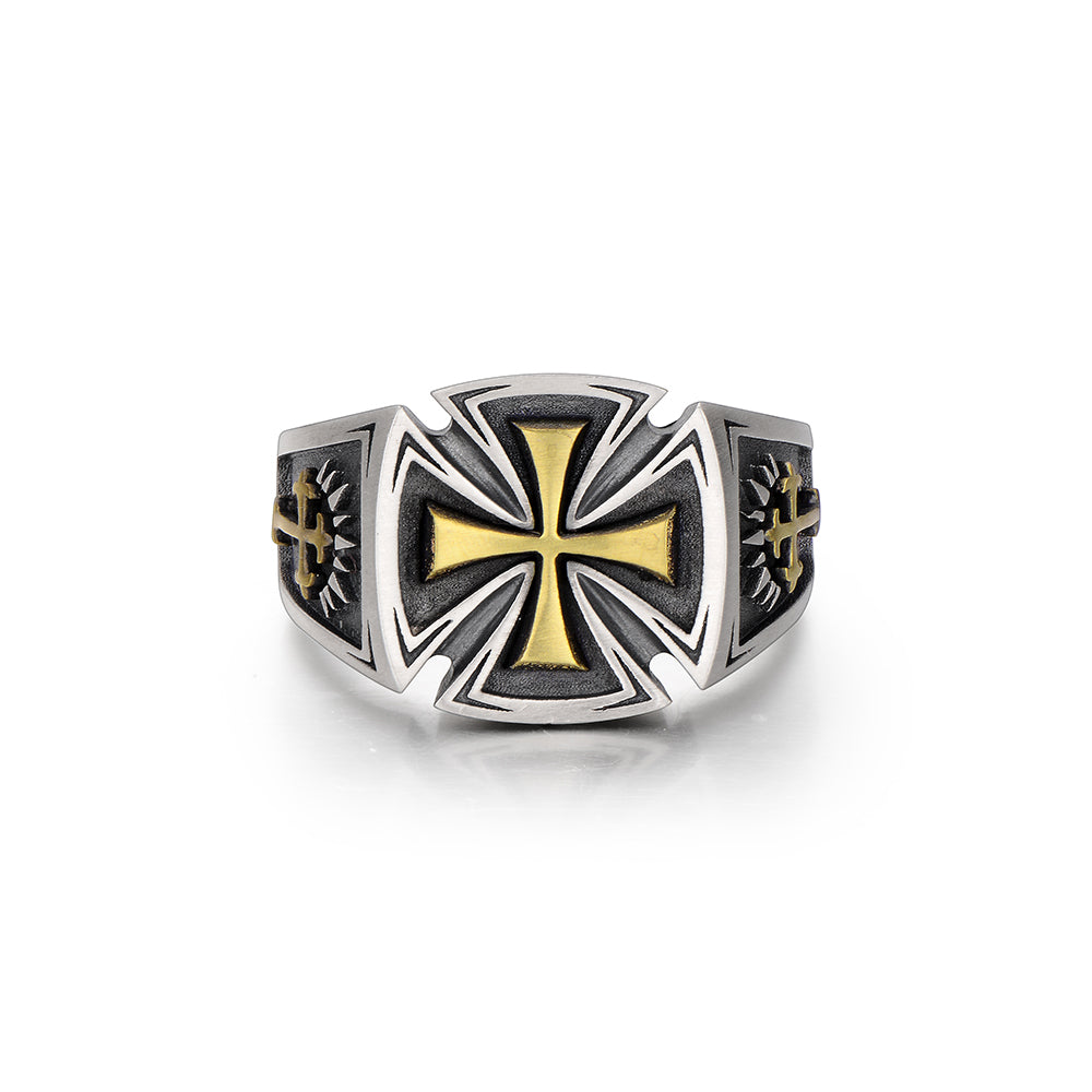 Vintage High Street Cross Sterling Silver Rings