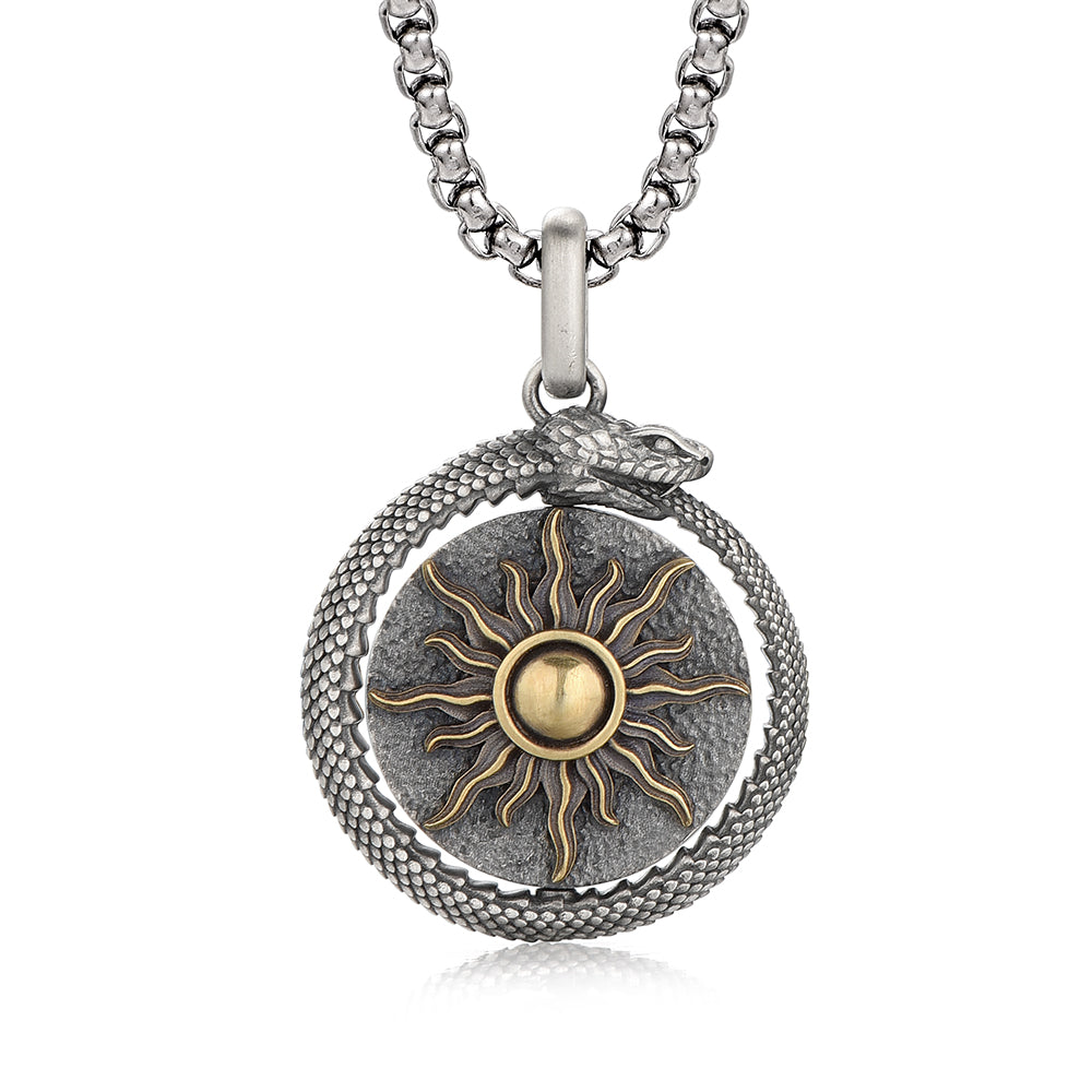 Rotatable Ouroboros Pendants