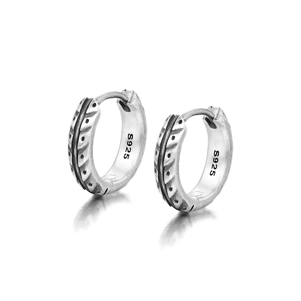 Sterling Silver Niche Design Earrings