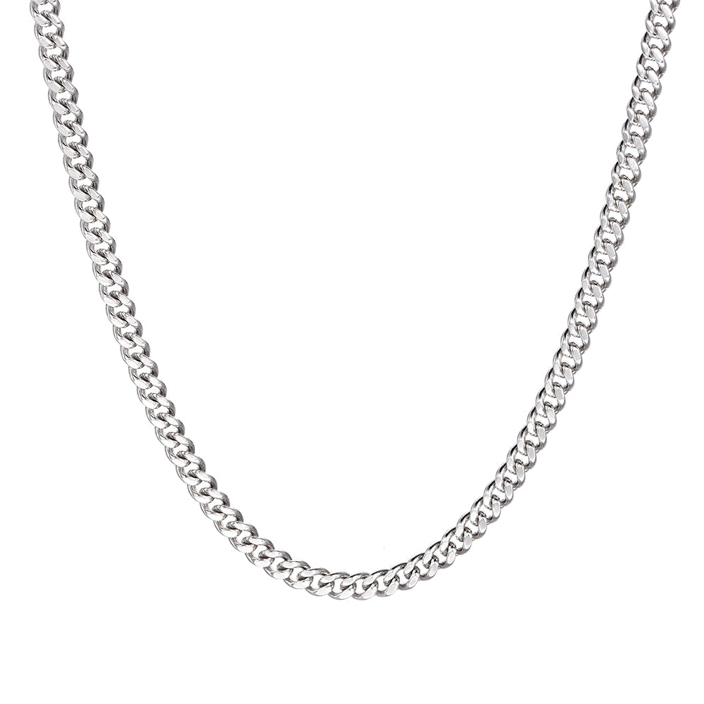 Sterling Silver Cuban Chains-8MM