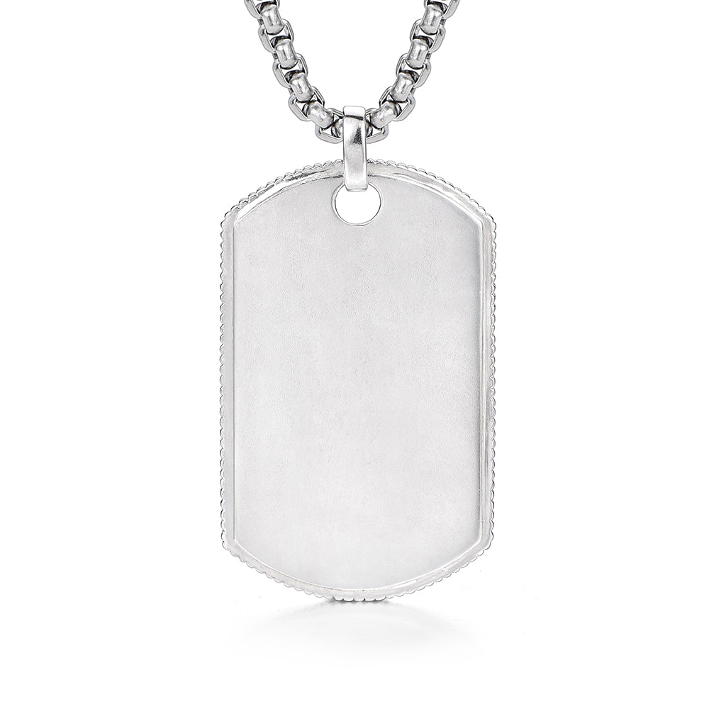 Simple Tag Sterling Silver Pendants