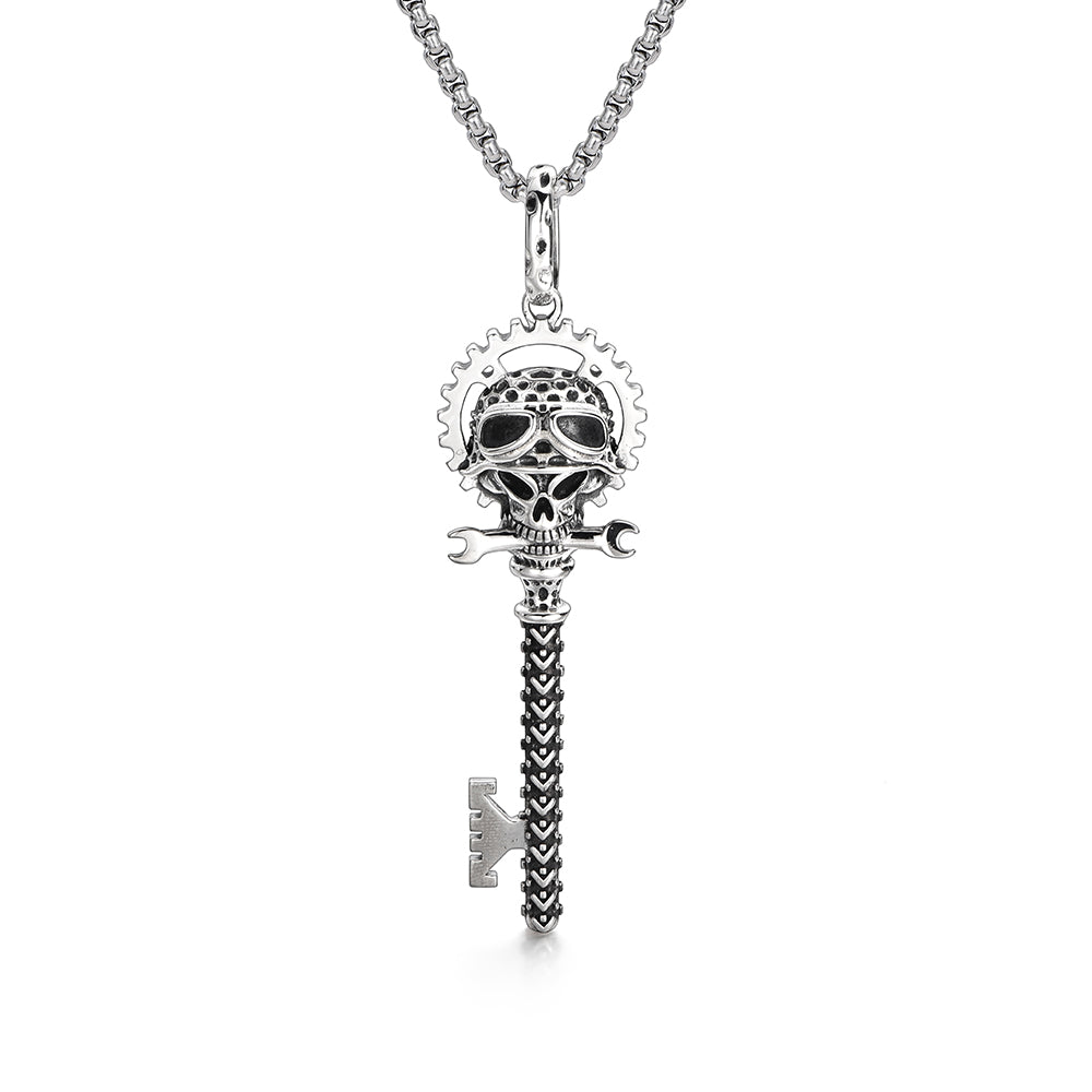 Skull Sterling Silver Vintage Pendants