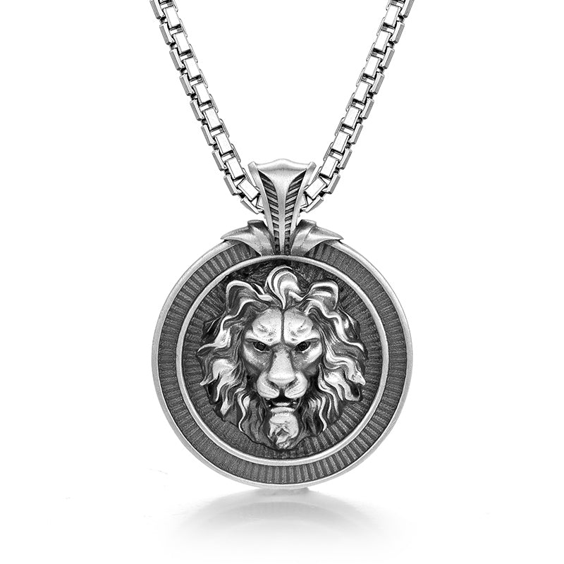 Sterling Silver Hip-Hop Lion Pendants