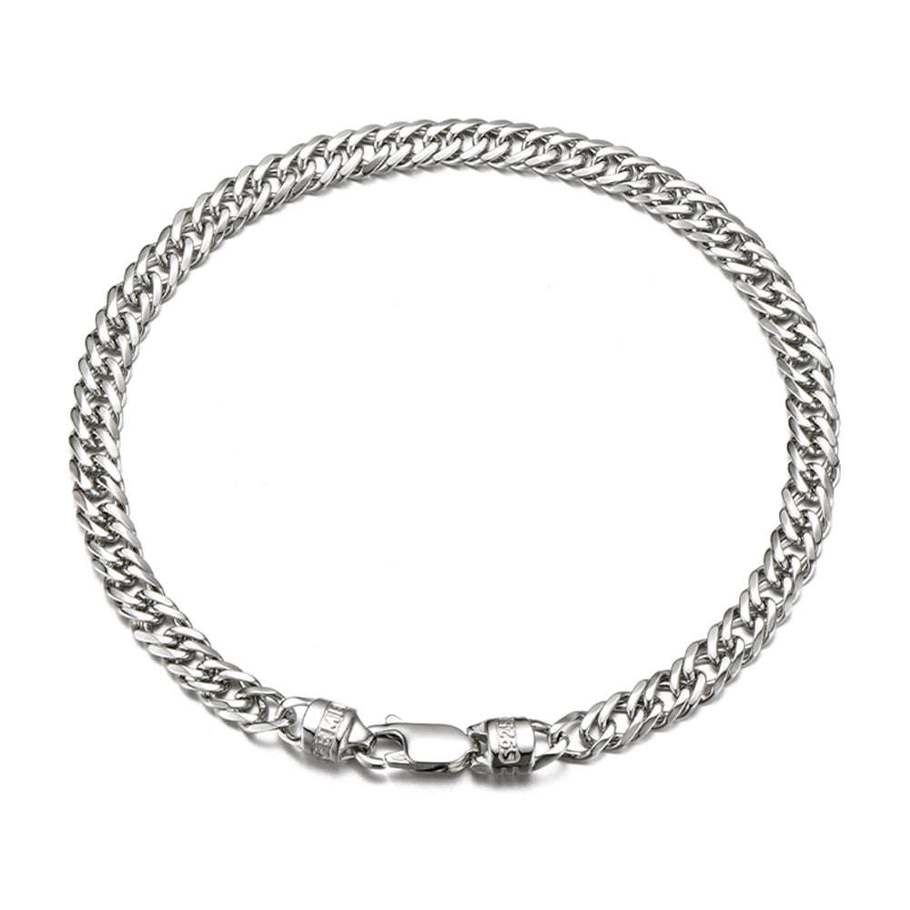 Sterling Silver Hip Hop Cuban Bracelets
