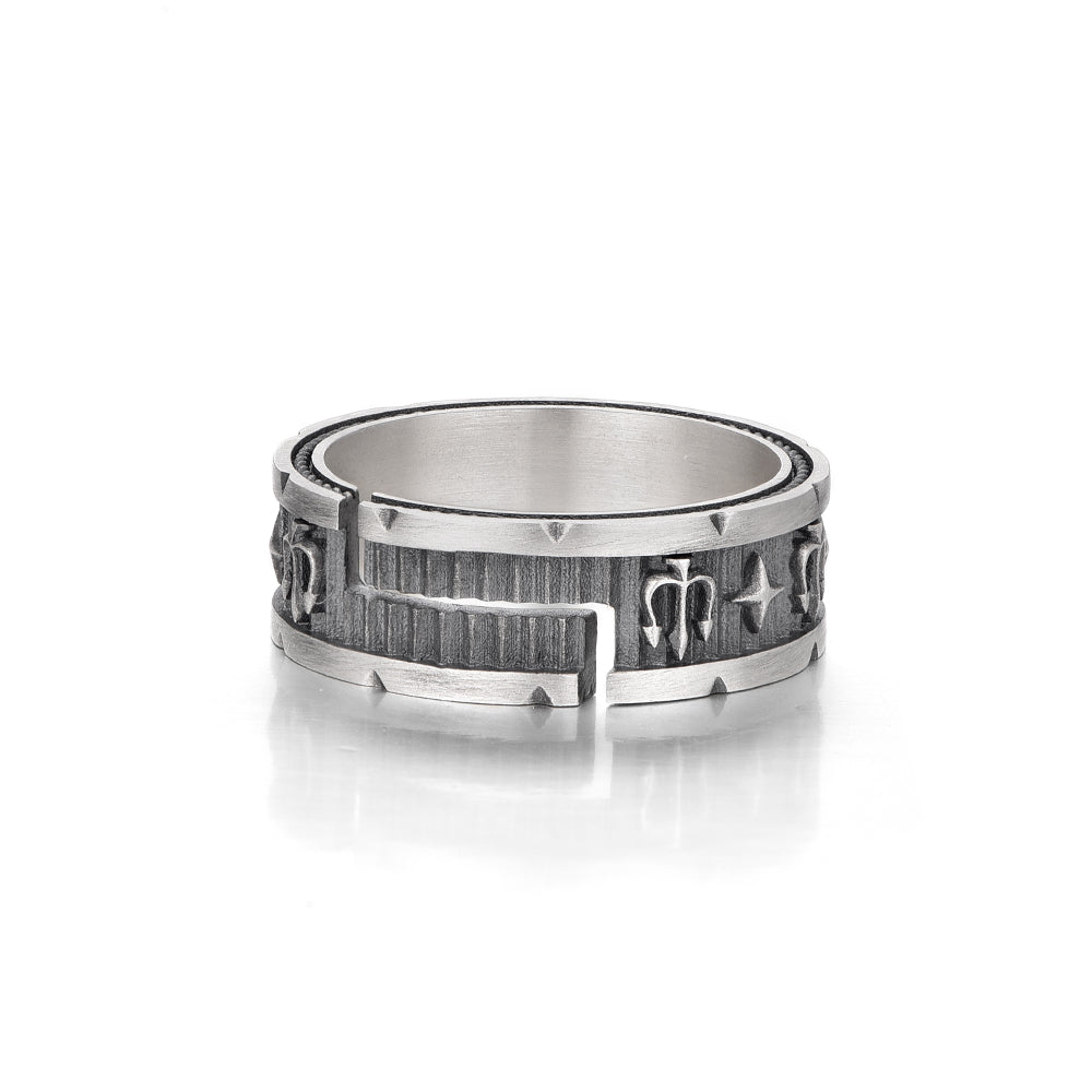Trident Sterling Silver Rings