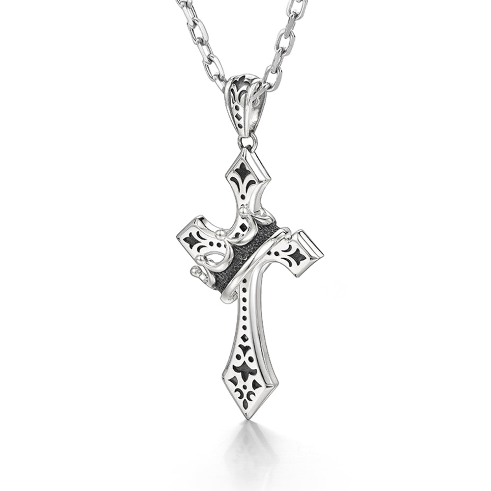 Crown Cross Sterling Silver High Street Pendants