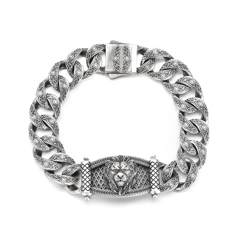 Lion Sterling Silver Bracelets