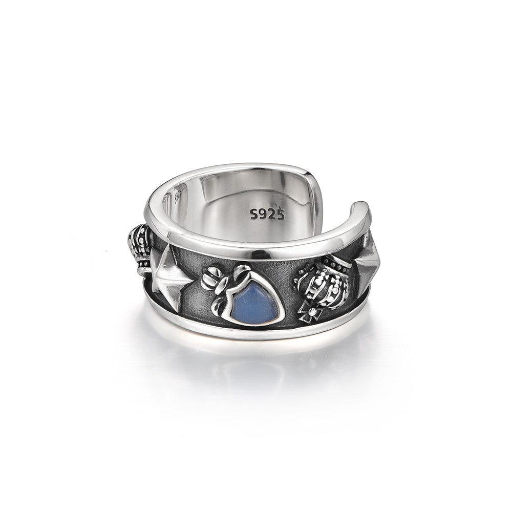 Sterling Silver Vintage Crown Rings