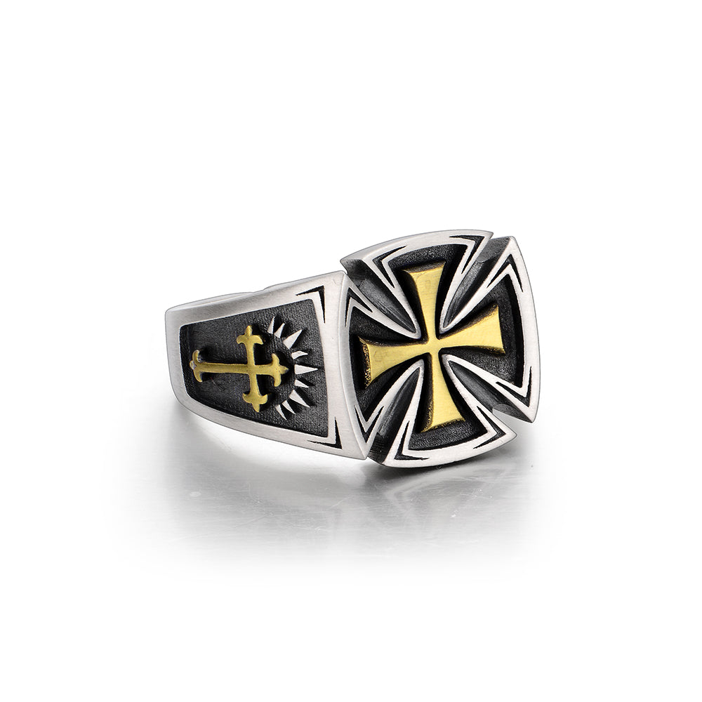 Vintage High Street Cross Sterling Silver Rings