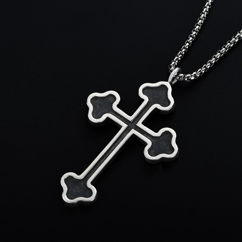 Sterling Silver Cross Necklace Simple Pendants