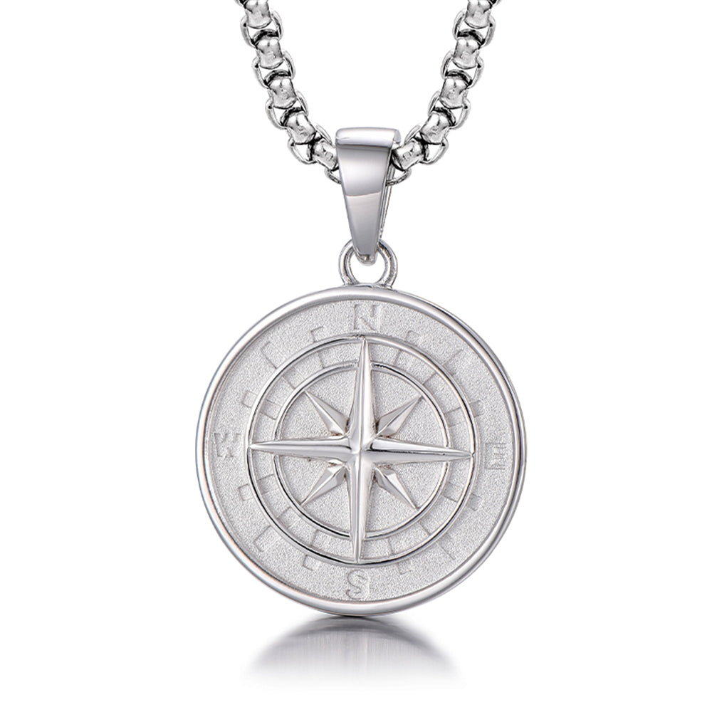 Sterling Silver Compass Pendants