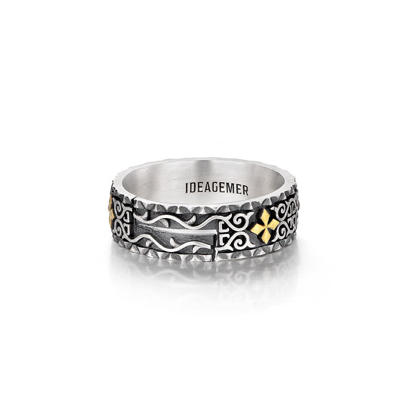 Cross Sterling Silver Rings
