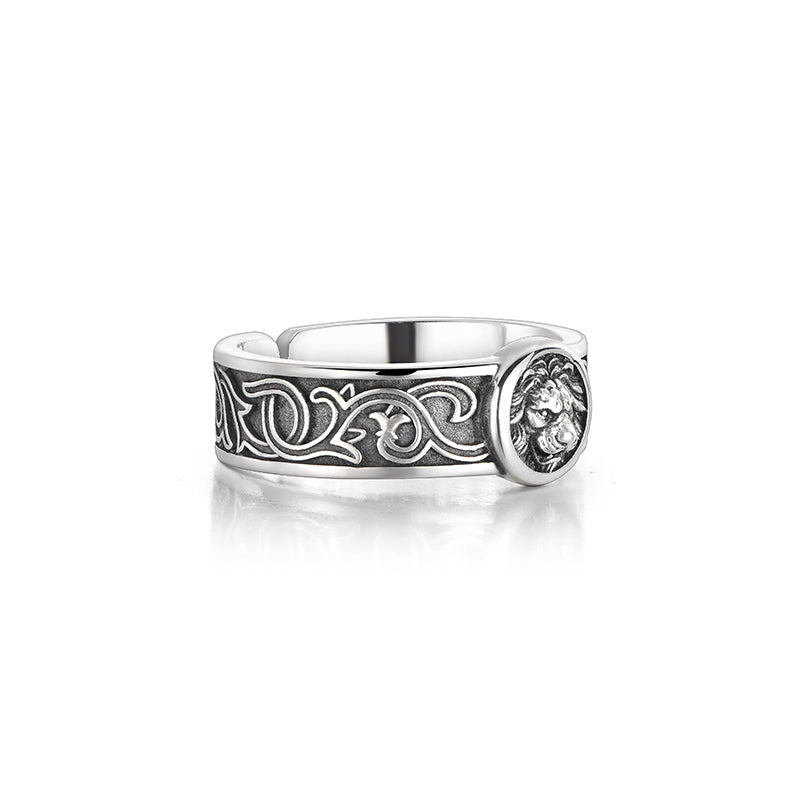 Lion Sterling Silver Vintage Rings