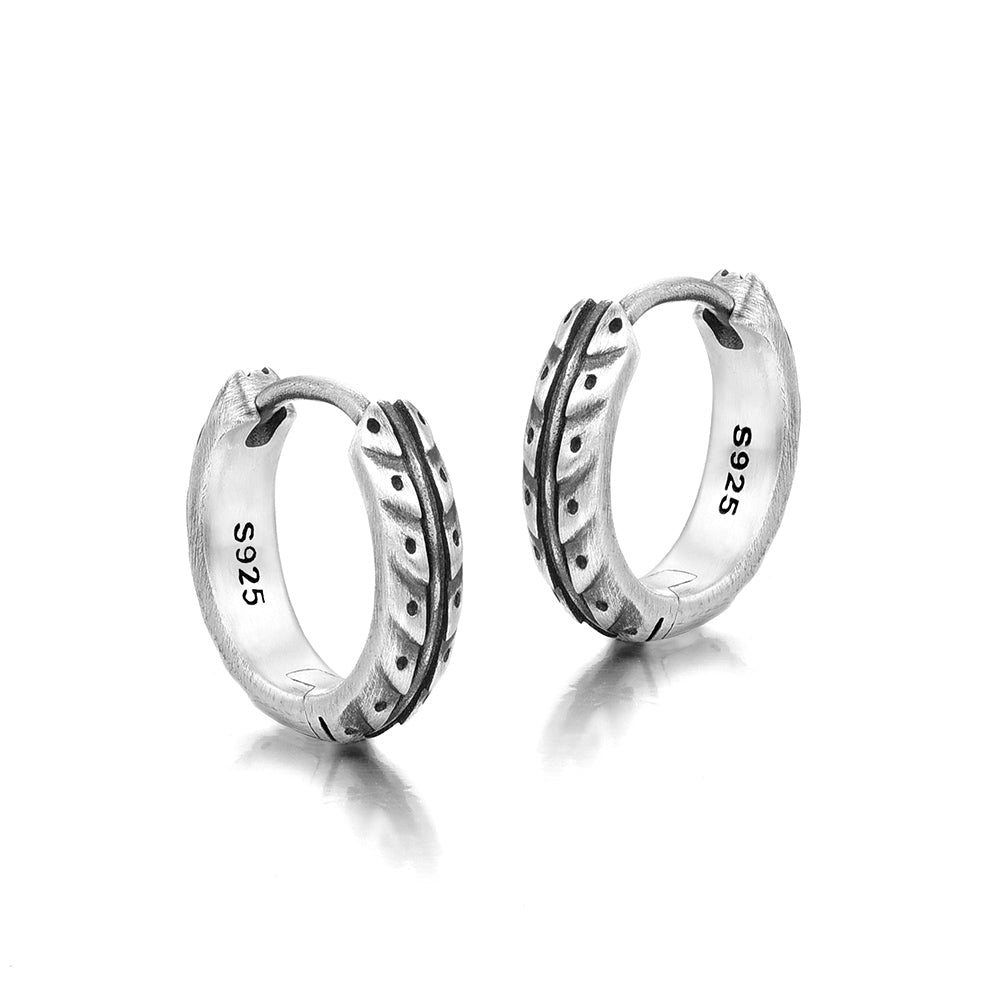 Sterling Silver Niche Design Earrings