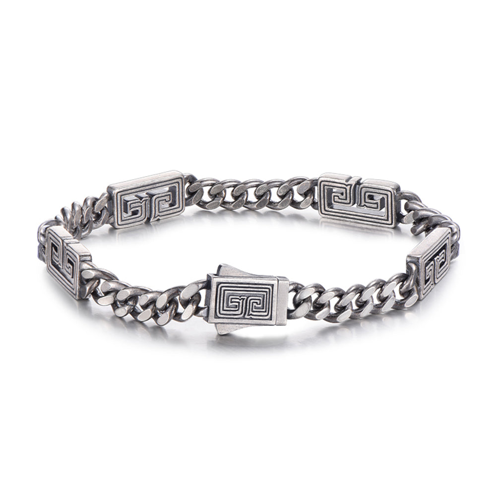 Vintage Sterling Silver Cuban Bracelets