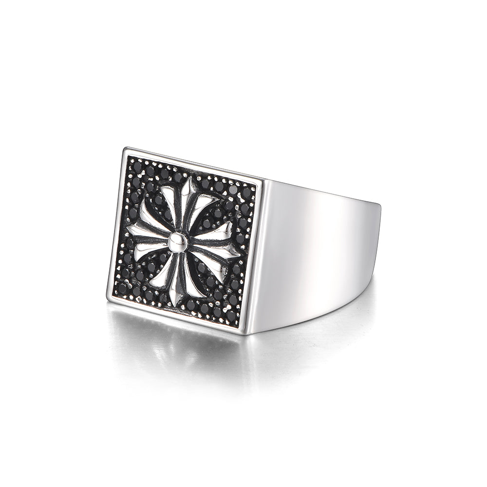 Cross Sterling Silver Rings