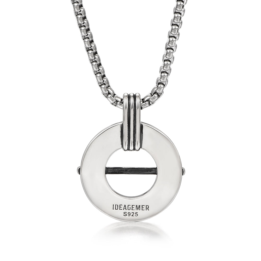 Barbell Sterling Silver Pendants