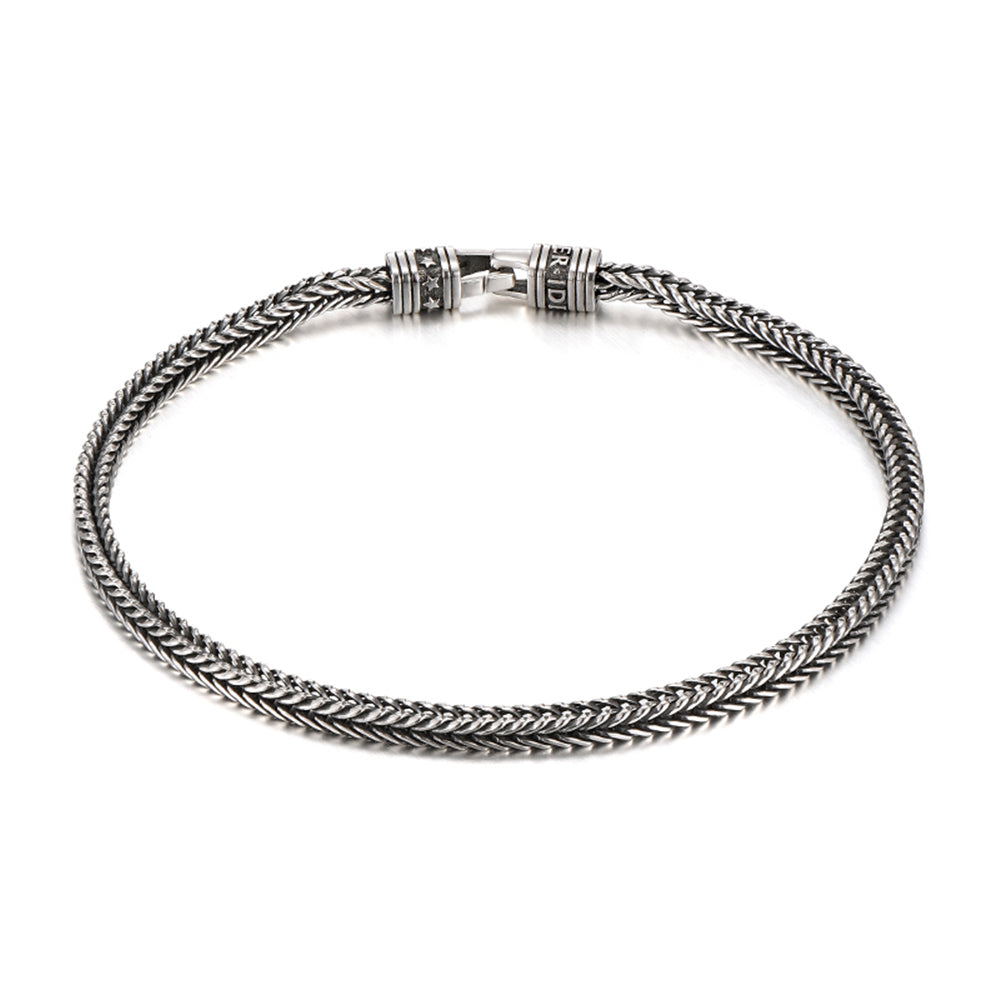 Sterling Silver Vintage Braided Bracelets
