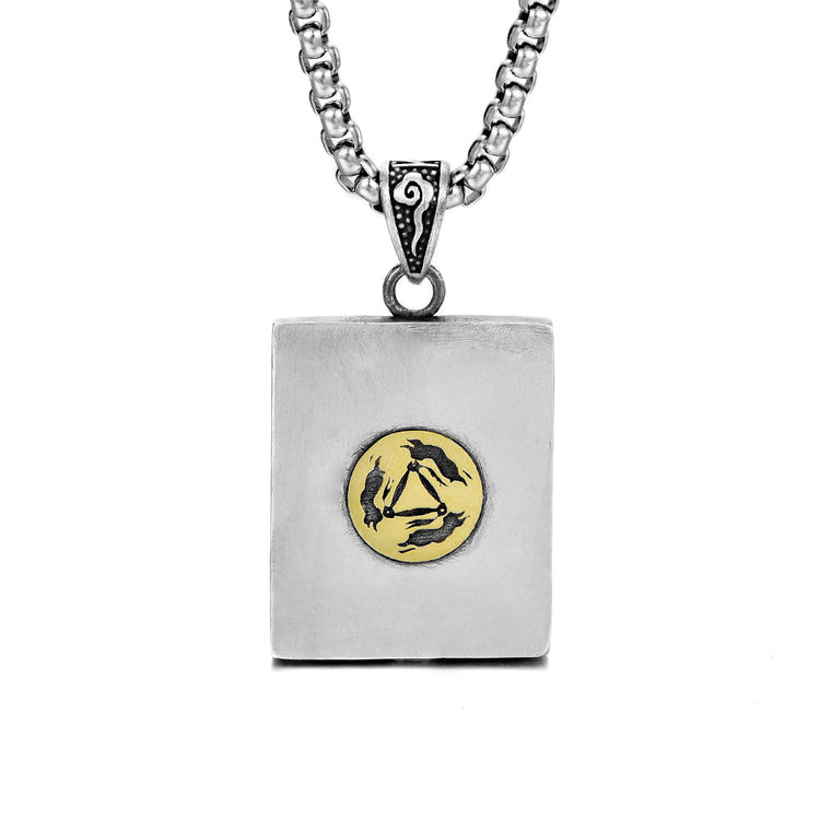 IDEAGEMER Sterling Silver Lion Pendants