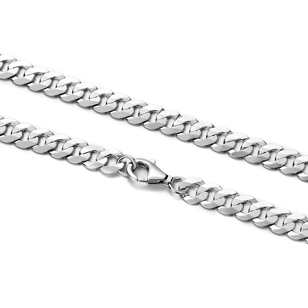 Sterling Silver Cuban Chains-9MM
