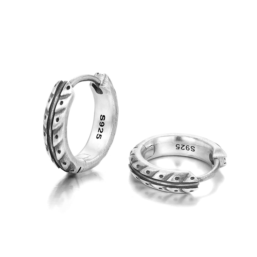 Sterling Silver Niche Design Earrings