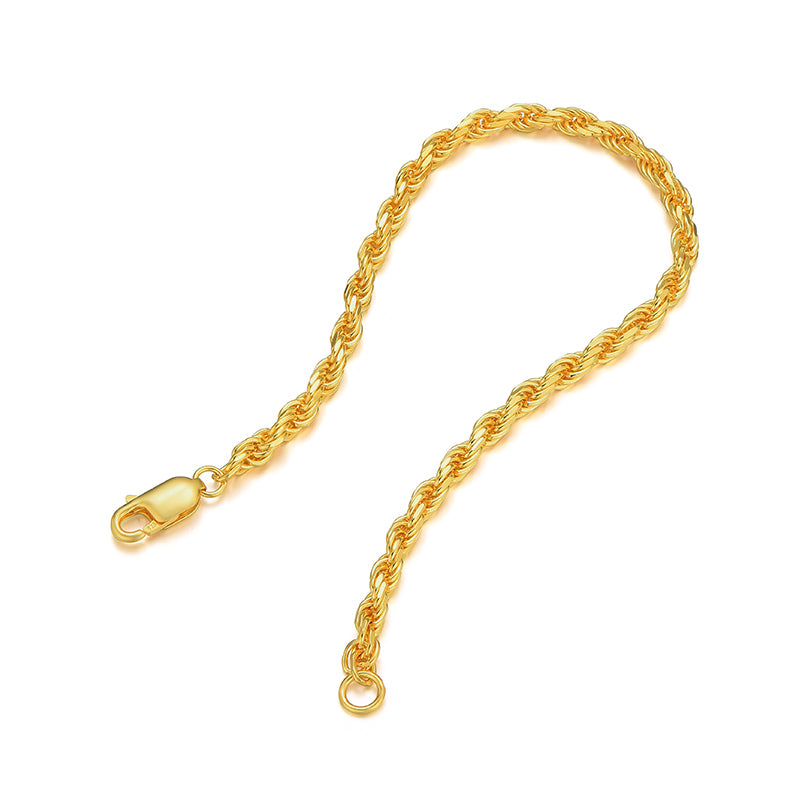 Sterling Silver Gold Plated Fashion Twist Bracelets