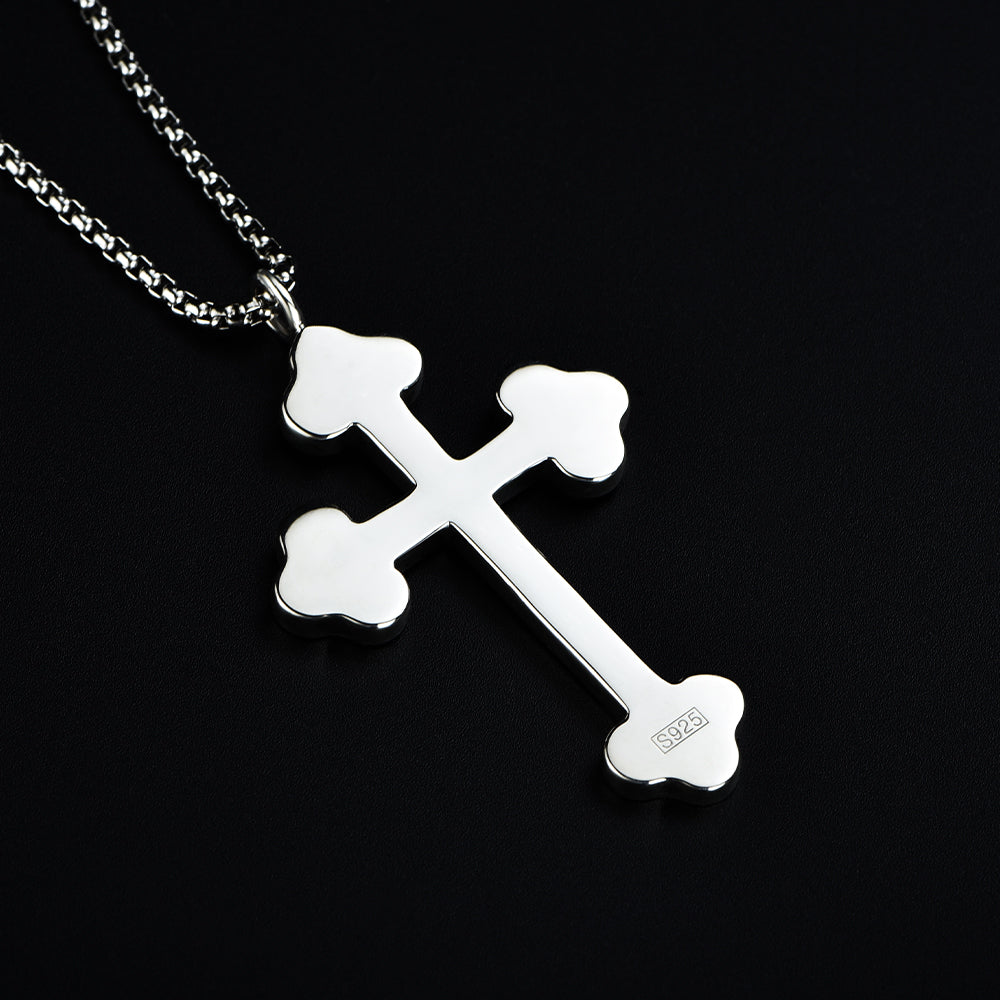 Sterling Silver Cross Necklace Simple Pendants